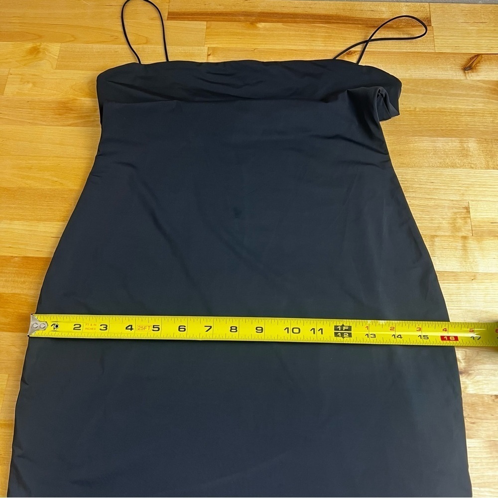 Aritizia Ten by Babaton Black‎ Stretch Bodycon Spaghetti Strap Mini Dress Small - Picture 12 of 13